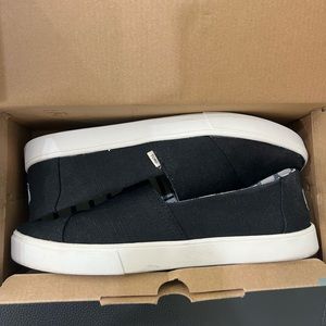 TOMS CLASSIC BLACK HERITAGE CANVAS CUPSOLE SOZE 10.5